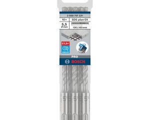Svrdlo za bušaći čekić PRO SDS plus-5X, 5,5 x 100 x 160 mm, 10 kom
