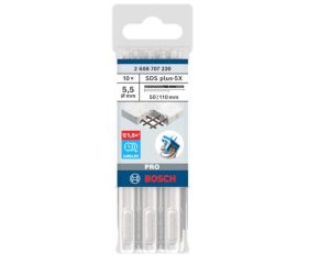 Svrdlo za bušaći čekić PRO SDS plus-5X, 5,5 x 50 x 110 mm, 10 kom