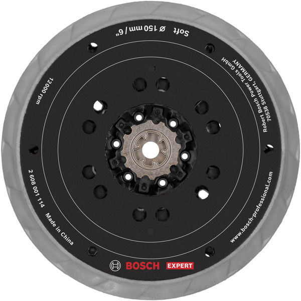 Brusni tanjur EXPERT Multihole, meki, 150 mm, GEX 18V-150-3