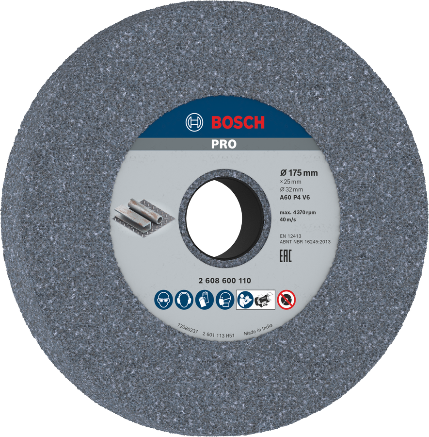 Brusni lonac PRO Metal, 175 x 25 x 32 mm, G60