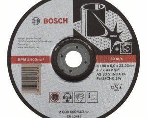 Brusna ploča PRO Stainless Steel, 180 x 6 x 22,23 mm