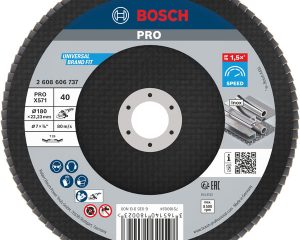 Lamelirani brusni disk PRO X571, ravan, 180 mm, G40