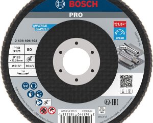 Lamelirani brusni disk PRO X571, pod kutom, 125 mm, G80