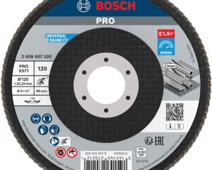 Lamelirani brusni disk PRO X571, pod kutom, 125 mm, G120