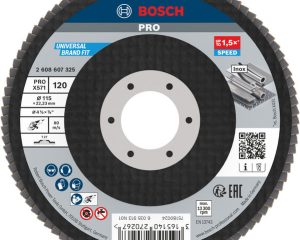 Lamelirani brusni disk PRO X571, ravan, 115 mm, G120