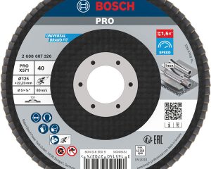 Lamelirani brusni disk PRO X571, ravan, 125 mm, G40