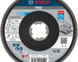 Lamelirani brusni disk PRO X571, pod kutom, 125 mm, G120, X-Lock