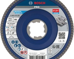 Lamelirani brusni disk PRO X571, ravan, 115 mm, G80, X-Lock