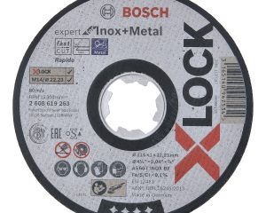 Lijepljena rezna ploča PRO Stainless Steel and Metal, 115 x 1 x 22,23 mm, X-Lock,, ravna, oSa