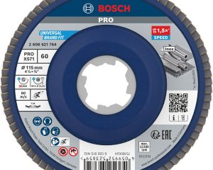 Lamelirani brusni disk PRO X571, pod kutom, 115 mm, G60, X-Lock