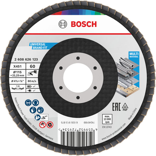 X451 preklopni disk, 115 x 22,23 mm, G60, T29, 60 kom