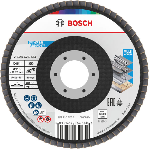 X451 preklopni disk, 115 x 22,23 mm, G80, T27, 15 kom