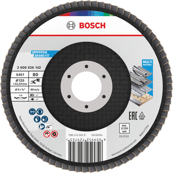X451 preklopni disk, 125 x 22,23 mm, G80, T29, 15 kom