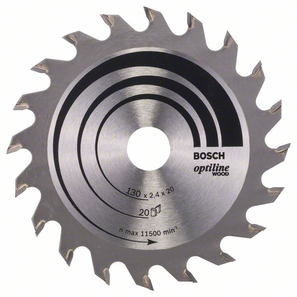 List kružne pile PRO Wood Circular, 130 x 2,4 x 20 mm, T20