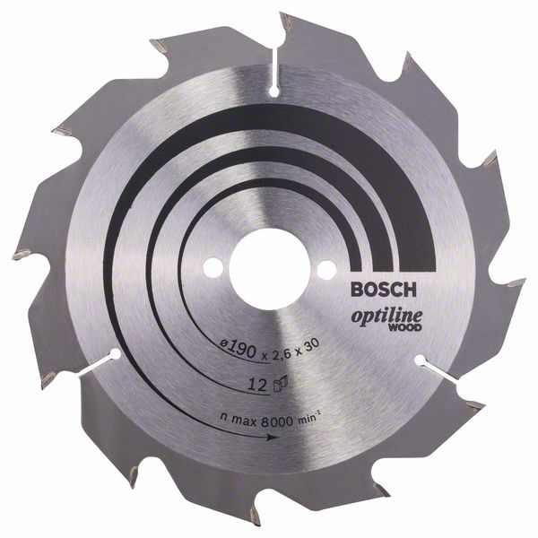 List kružne pile PRO Wood Circular, 190 x 2,6 x 30 mm, T12