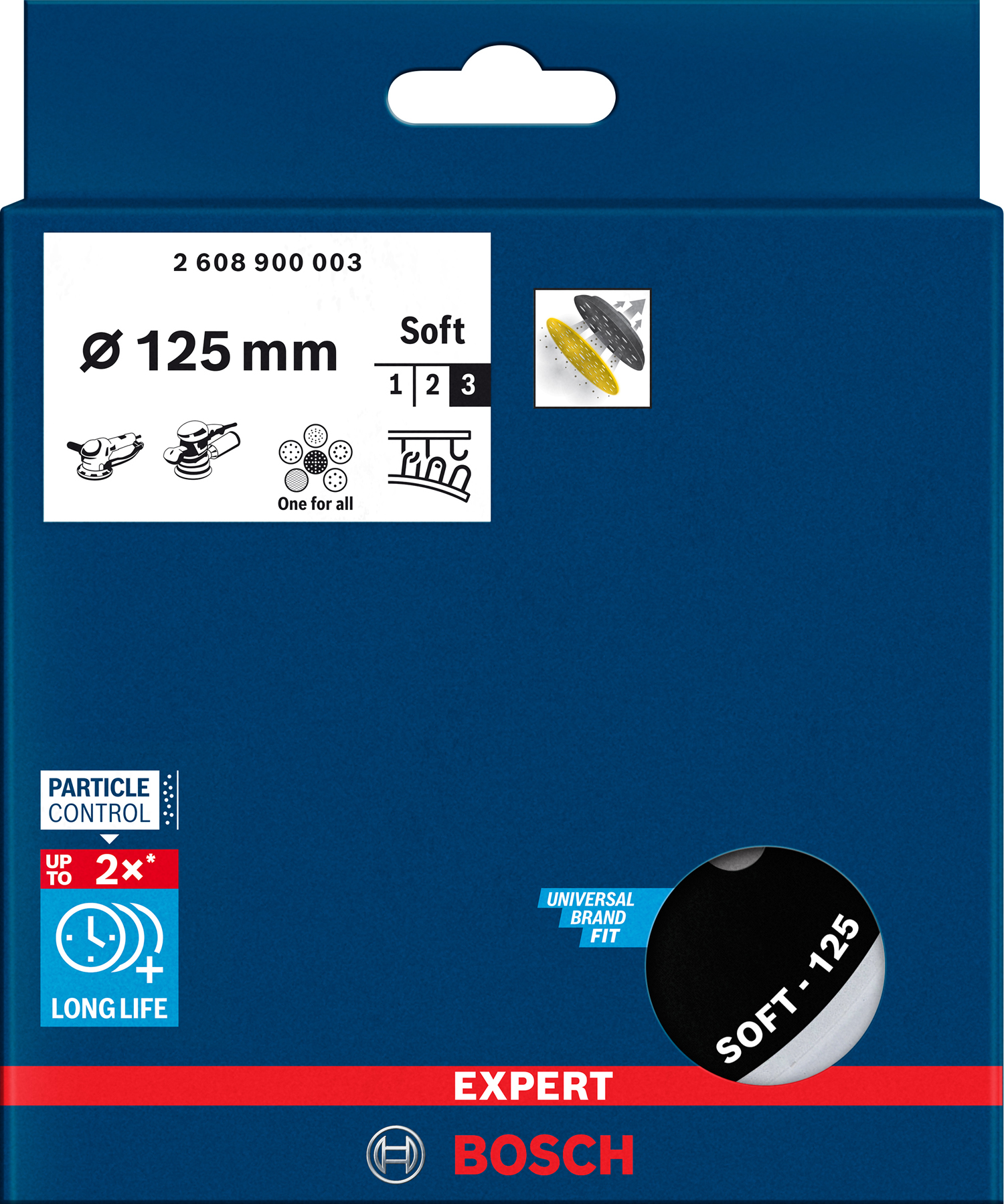 Brusni tanjur EXPERT Multihole Universal, 125 mm, meki - Slika 8