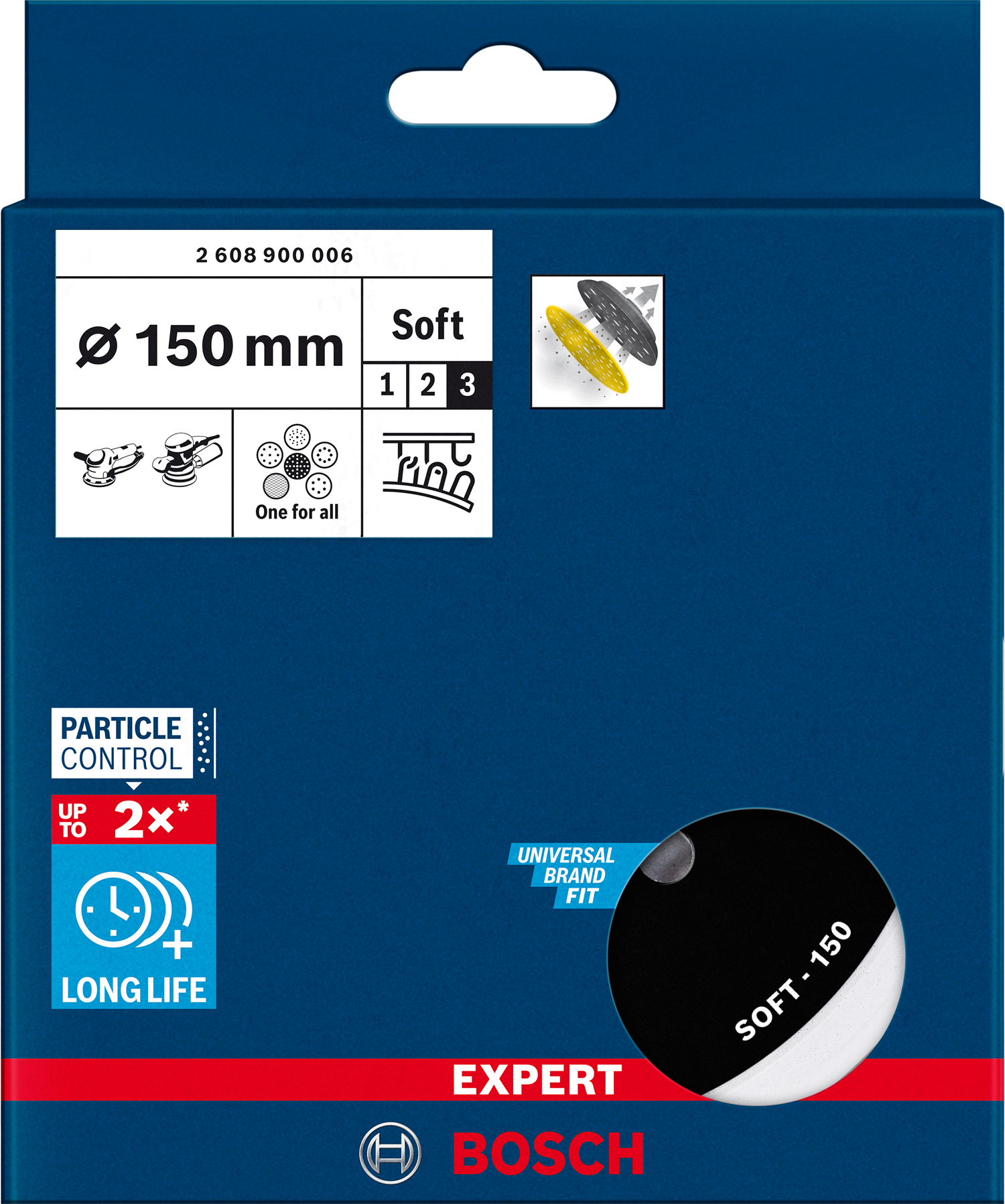 Brusni tanjur EXPERT Multihole Universal, 150 mm, meki - Slika 8
