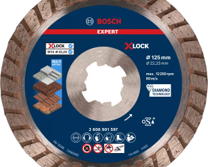 Dijamantna rezna ploča EXPERT MultiMaterial X-LOCK 125 x 22,23 x 2,4 x 12 mm