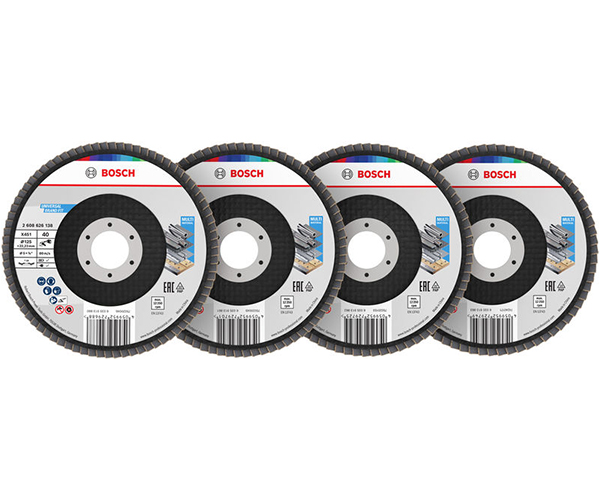 X451 set preklopnih diskova, 125 x 22,23 mm, G40; 60; 80; 120, T29, 15 kom