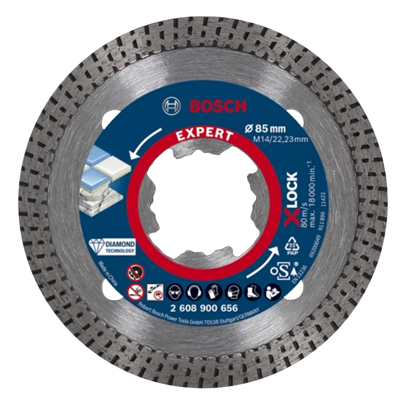 Dijamantna rezna ploča EXPERT HardCeramic X-LOCK, 85 x 22,23 x 1,6 x 7 mm