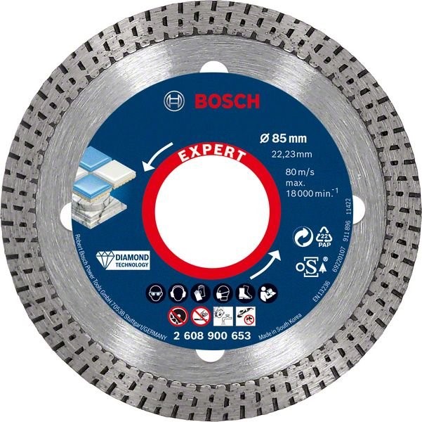 Dijamantna rezna ploča EXPERT HardCeramic, 85 x 22,23 x 1,6 x 7 mm