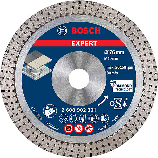 Dijamantna rezna ploča EXPERT Hard Ceramic od 76 mm, 76 x 1,5 x 10 mm