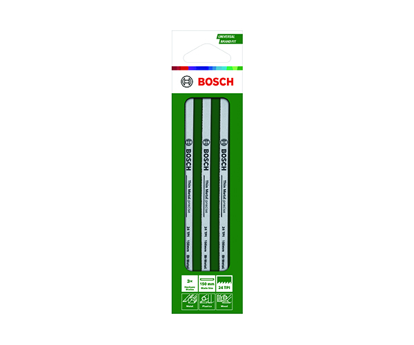 3-dijelni komplet listova za pilu s ravnim hodom od 150 mm, 24 TPI - Slika 2