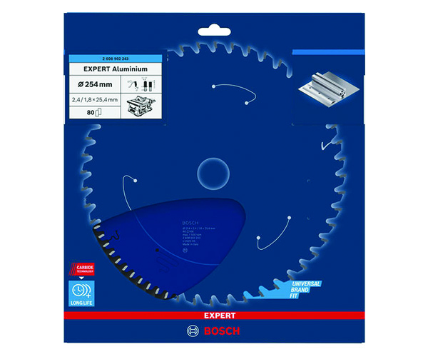 List kružne pile EXPERT Aluminium, 254 x 2,4/1,8 x 25,4 mm, T80 - Slika 2