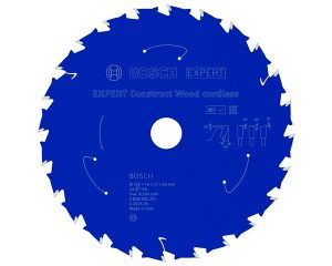 List kružne pile EXPERT Construct Wood cordless, 165 x 1,6/1 x 20 mm, T24