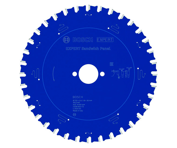 List kružne pile EXPERT Sandwich Panel, 210 x 2,4/1,8 x 30 mm, T36