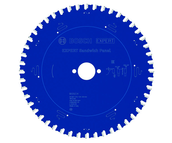 List kružne pile EXPERT Sandwich Panel, 230 x 2,5/1,8 x 30 mm, T48