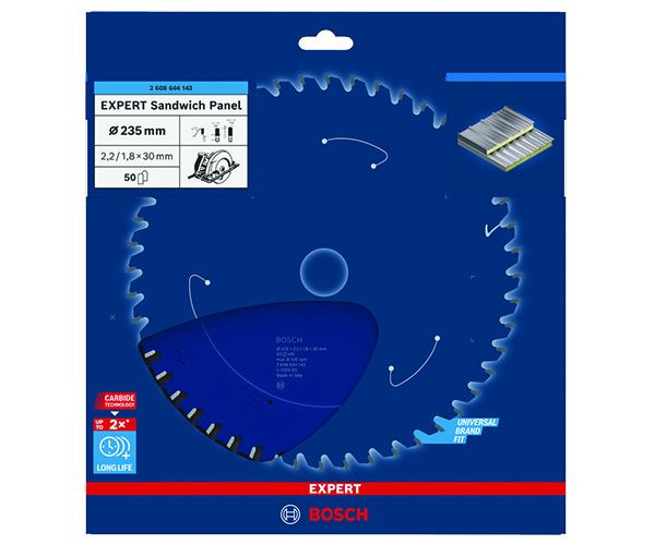 List kružne pile EXPERT Sandwich Panel, 235 x 2,2/1,8 x 30 mm, T50 - Slika 2