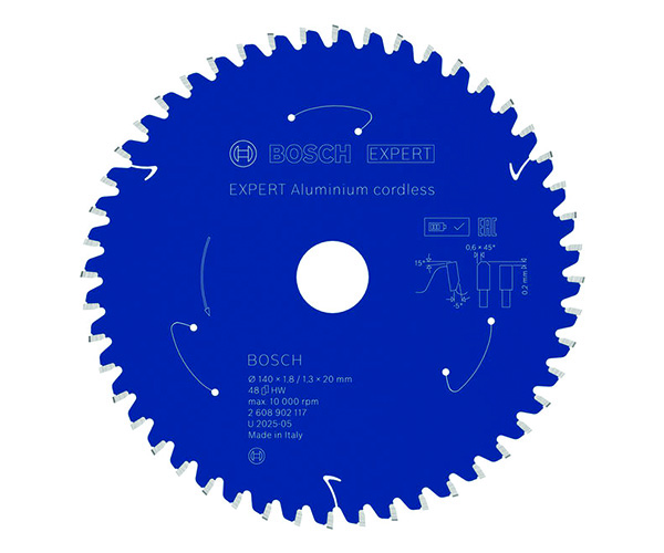 List kružne pile EXPERT Aluminium cordless, 140 x 1,8/1,3 x 20 mm, T48