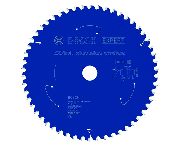 List kružne pile EXPERT Aluminium cordless, 184 x 1,8/1,3 x 20 mm, T54