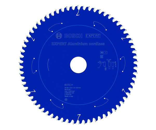 List kružne pile EXPERT Aluminium cordless, 216 x 2/1,4 x 30 mm, T66