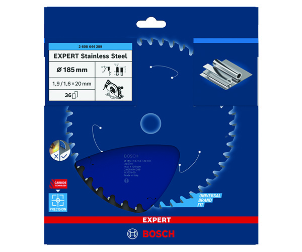 List kružne pile EXPERT Stainless Steel, 185 x 1,9/1,6 x 20 mm, T36 - Slika 2