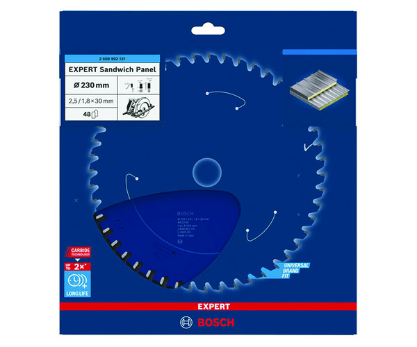 List kružne pile EXPERT Sandwich Panel, 230 x 2,5/1,8 x 30 mm, T48 - Slika 2