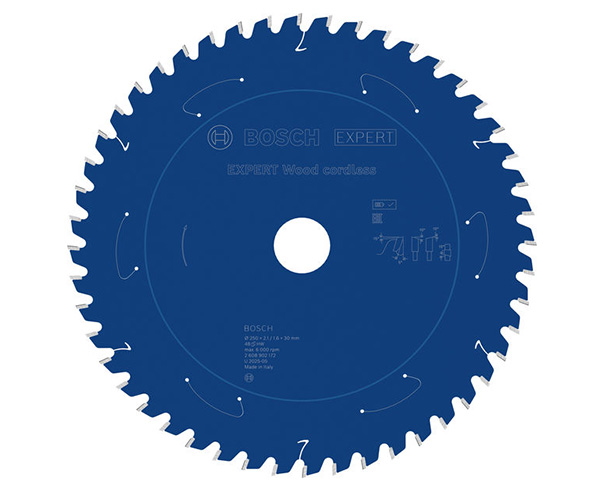 List kružne pile EXPERT Wood cordless, 250 x 2,1/1,6 x 30 mm, T48