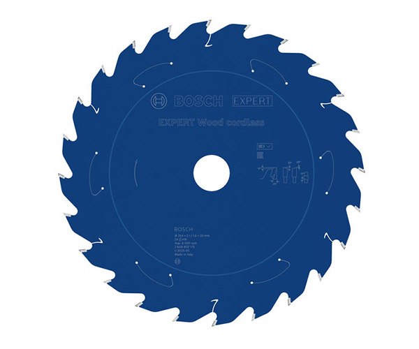 List kružne pile EXPERT Wood cordless, 254 x 2,1/1,6 x 30 mm, T24