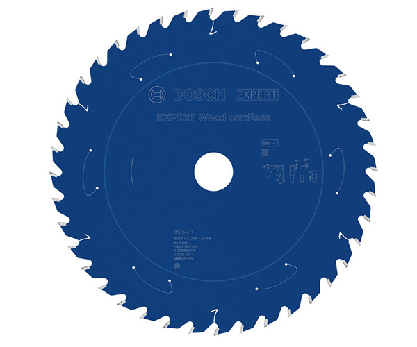 List kružne pile EXPERT Wood cordless, 254 x 2,1/1,6 x 30 mm, T40