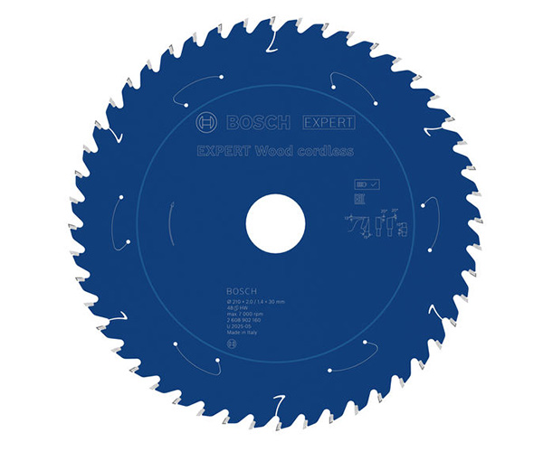 List kružne pile EXPERT Wood cordless, 210 x 2/1,4 x 30 mm, T48