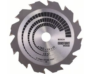 List kružne pile PRO Construct Wood Circular, 160 x 2,6 x 20 mm