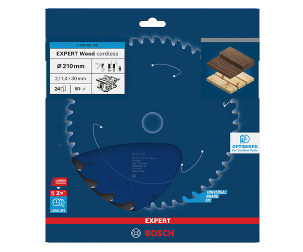 List kružne pile EXPERT Wood cordless, 210 x 2/1,4 x 30 mm, T24 - Slika 3